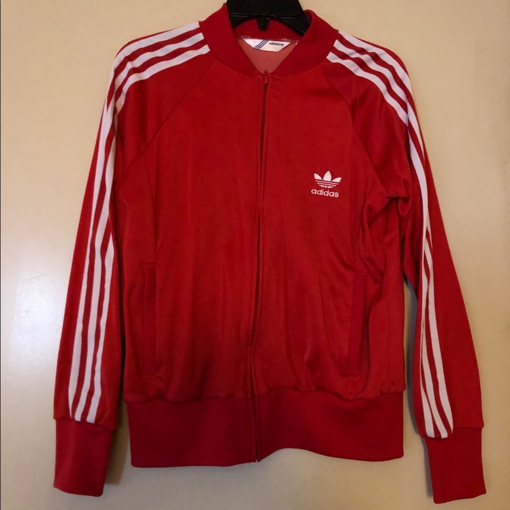 Adidas Red Track Jacket